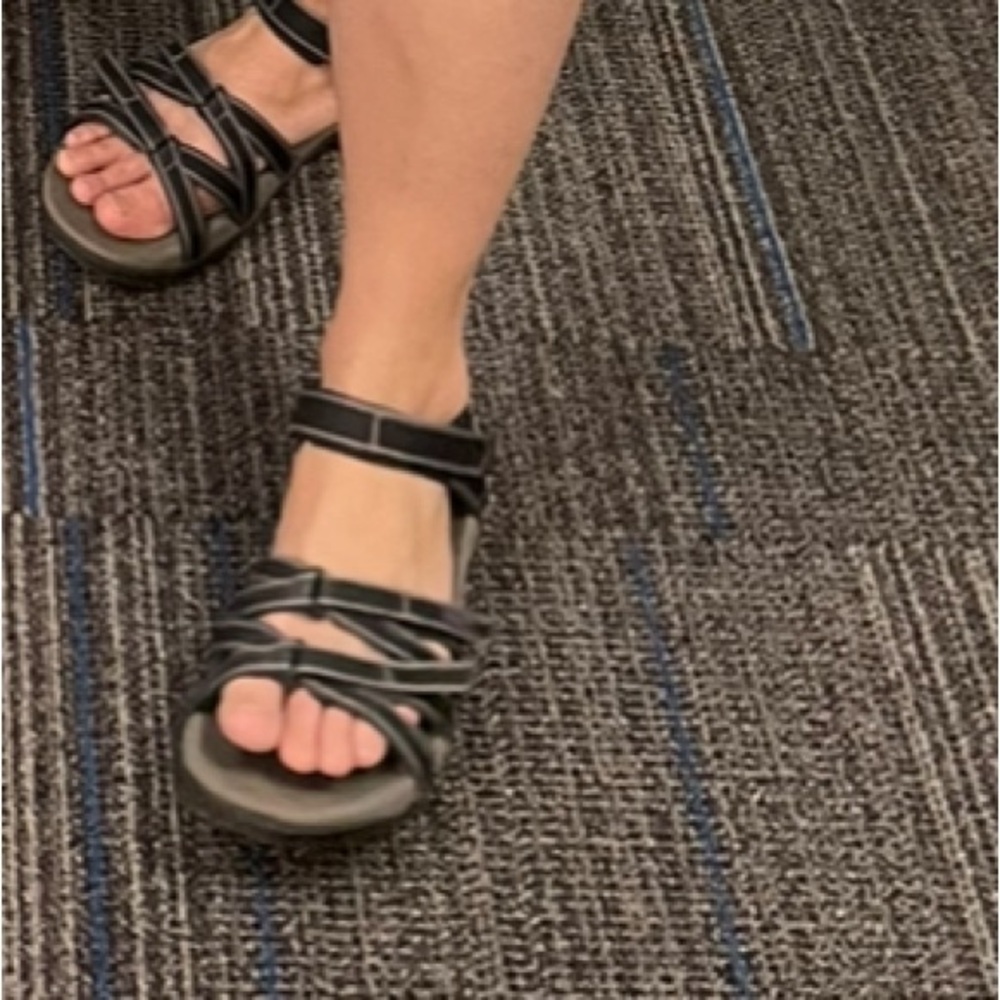 Teva Women's Tirra Black Strappy Comfort Shoe Sandals 4266